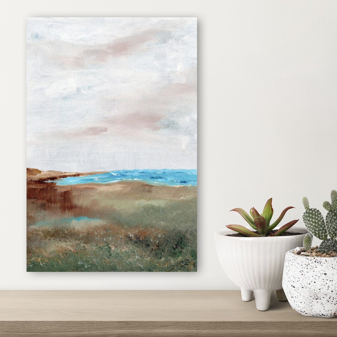 Serene Beach Landscape Peaceful Serene Tranquil Coastal Wall Art Print