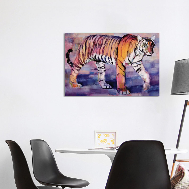 Tigress, Khana, India by Mark Adlington - Wrapped Canvas Print, 101.6 cm H x 66.04 cm W x 1.91 cm D