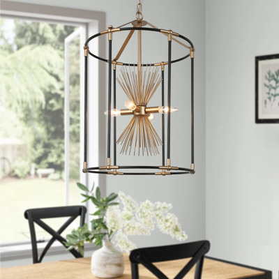 Lustre cylindrique moderne à 4 lumières à intensité variable Marval