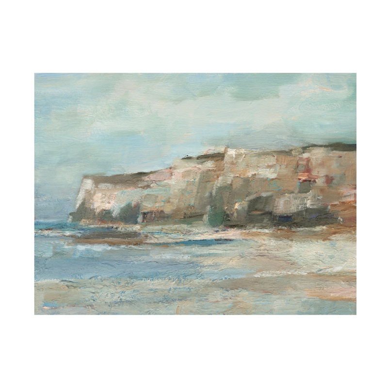 «Neutral Coastal Cliff II» sur un bolognaise, H 18 po x l 24 po