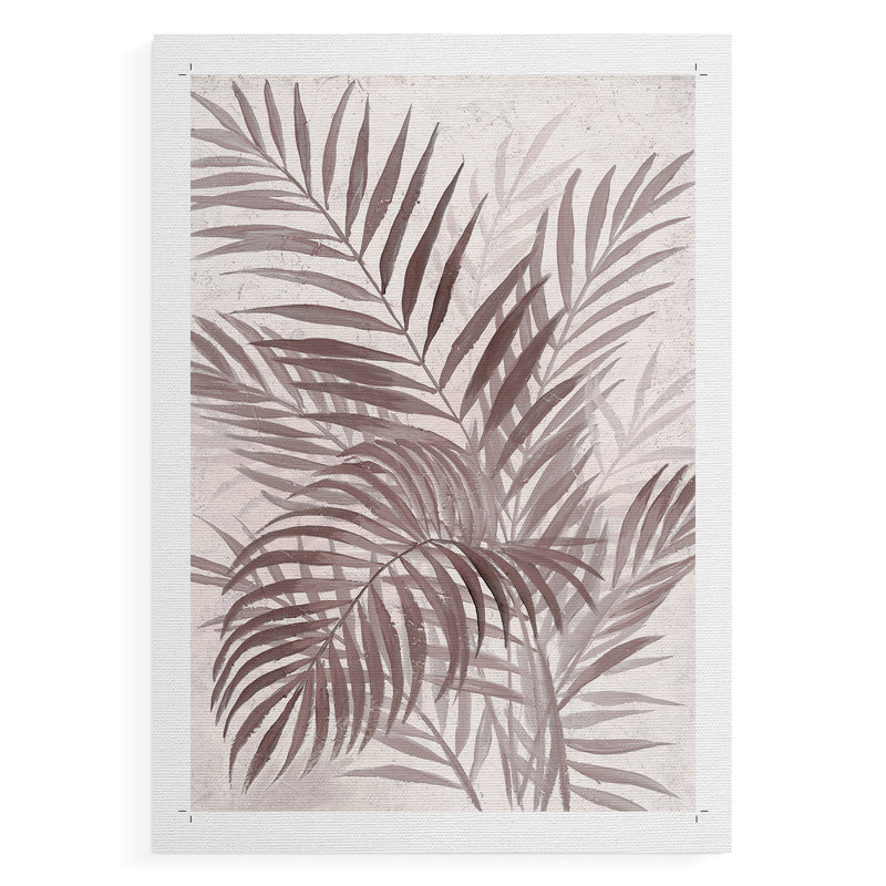 «Inverted Island Palms II», impression sur toile seulement - non encadrée, H 60 po x l 40 po