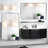 Brushed Silver Rounded Corner Rectangle Bathroom Mirror For Wall Metal Frame