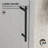 Radiance 50" - 54" W x 76" H Single Sliding Frameless Shower Door in Matte Black with 3/8" Clear Glass-84517699