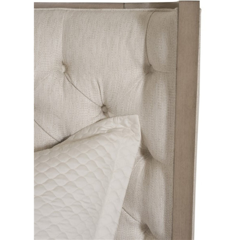 Bowers By Michael Weiss Upholstered Wingback Bed, Queen