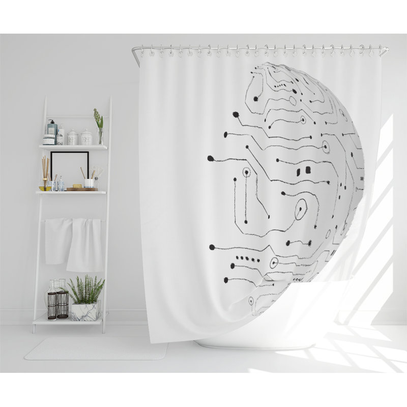 Dimitrious Polyester Shower Curtain Set