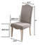 Ensemble de 2 chaises d'appoint de style transitionnel avec cadre blanc et cadre gris
