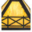 Abat-jour empire en verre H 6,75 po