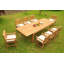 Koby Outdoor 11 - Piece Teak Dining Set-845407820