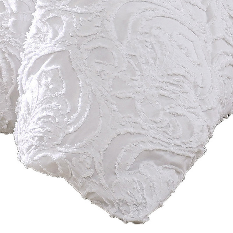 Microfiber 6 Piece Comforter Set, Queen Comforter + 5 Additional Pieces, White