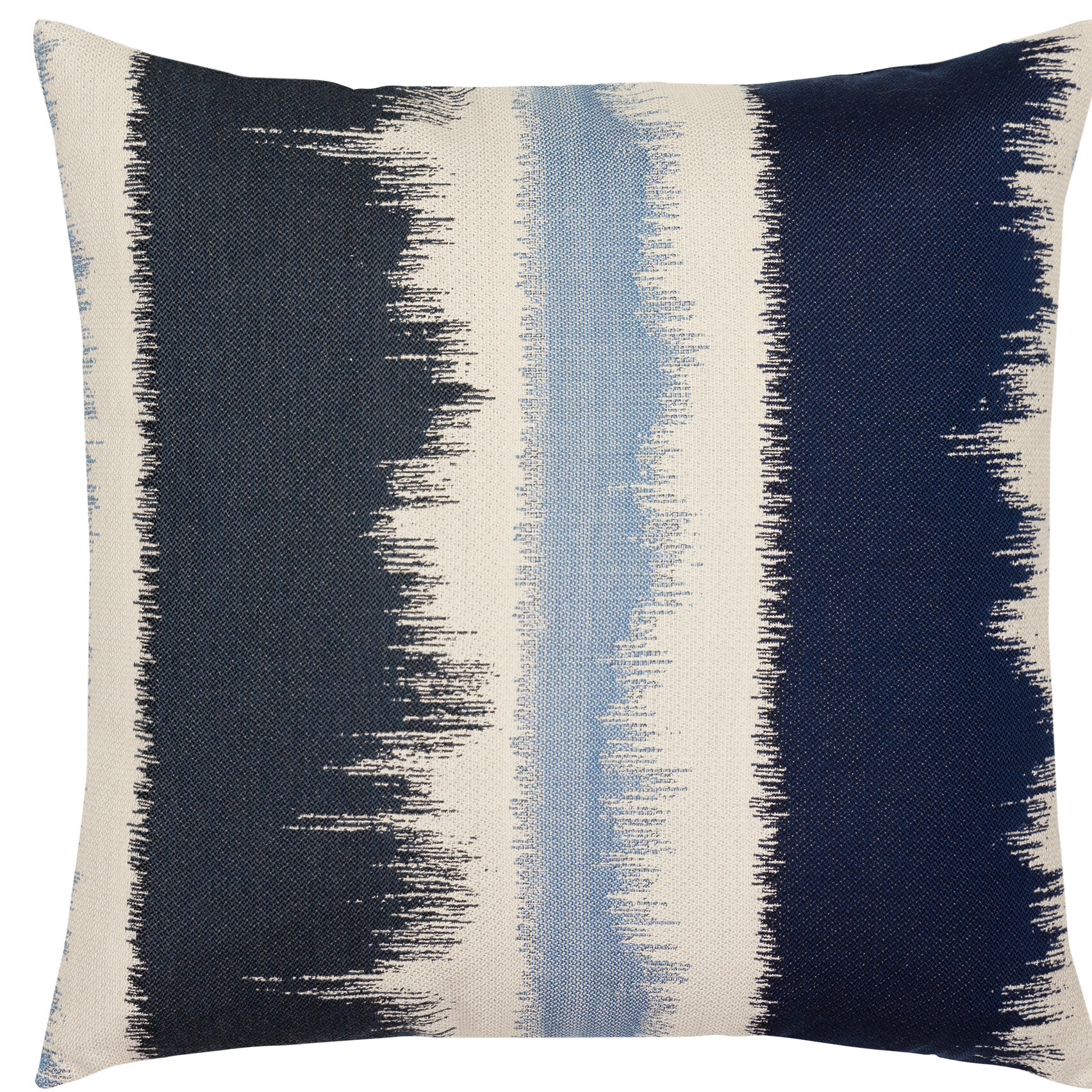 Indigo Rope Lumbar Outdoor Pillow by Elaine Smith