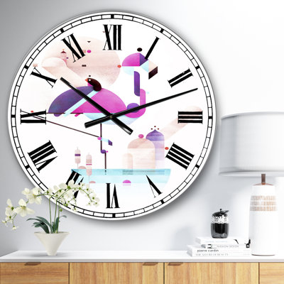 Placido Flamingo - Large Mid-Century Wall Clock