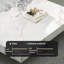 Table basse carrée surdimensionnée de 47,24 po, table basse moderne de style marbre avec plateau intégré, table centrale à profil bas pour le salon, table d'appoint blanche et dorée, assemblage facile-848280104-871396022-871396024