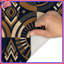 Circular Geometric Pattern Bath Mat-129637957
