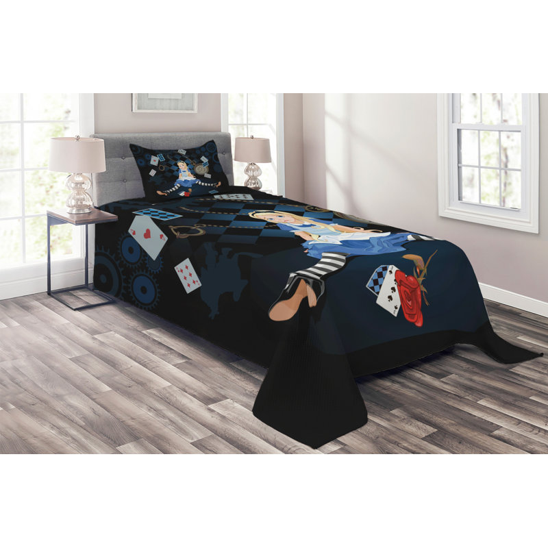 Coverlet, Twin Bedspread + 1 Sham