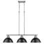 Luminaire suspendu en forme de dôme à 3 lumières pour îlot de cuisine Drakeford-626184612-626184619