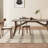 Modern natural rock plate rectangular dining table-202373063