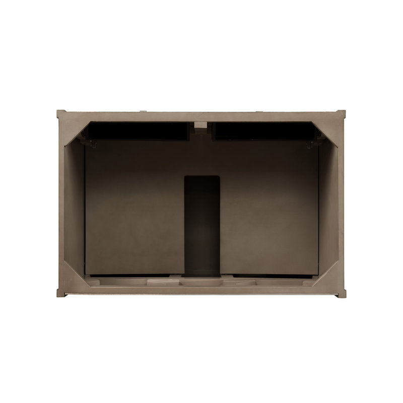 Chicago 36' W Single Vanity, Walnut Whisper, Phantome Eclos, 8" Widespread