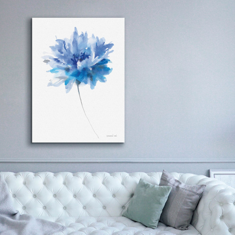 «Bold Blooming 1» par Danhui Nai, art mural sur toile, H 54 po x l 40 po