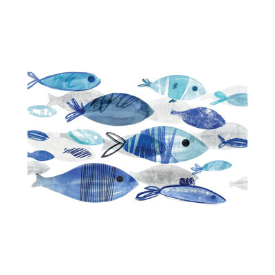 Fish Parade I by - Toile tendue