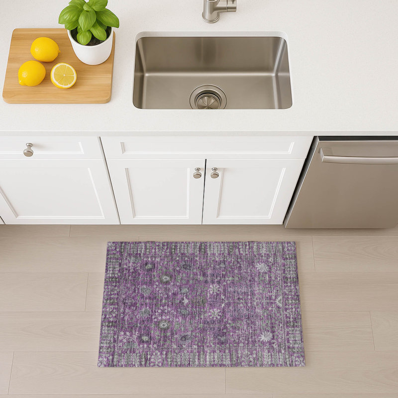 Machine Washable Indoor/Outdoor Derrick ACN2231 Global Rug, Rectangle 1'8" x 2'6"