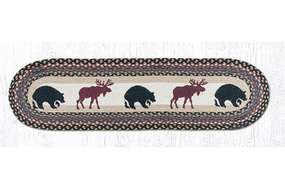 Chemin de table ovale tressé en jute naturel 13 po x 48 po Earth Rugs