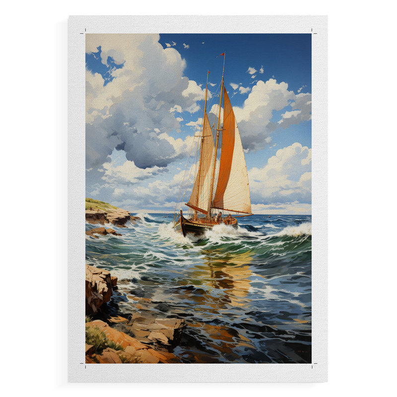 NAUTICAL Series CCCVXVII - Impression sur toile seulement - NON CADRE, H 18 po x l 12 po
