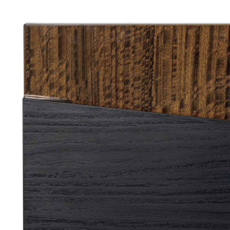 Kayner Bed With LED Lights - Charcoal, King