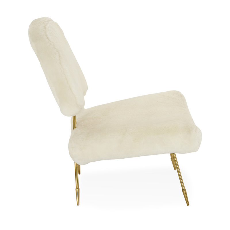 Maxime Lounge Chair, Shearling Velvet