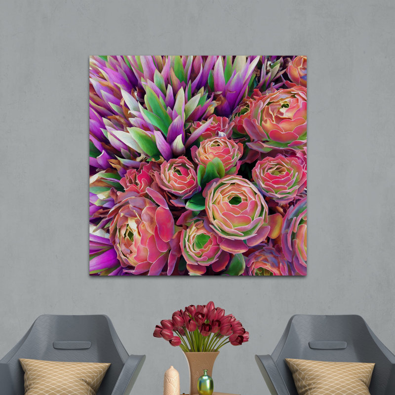 " Cactus 195 ", 20" H x 20" W x 1.5" D