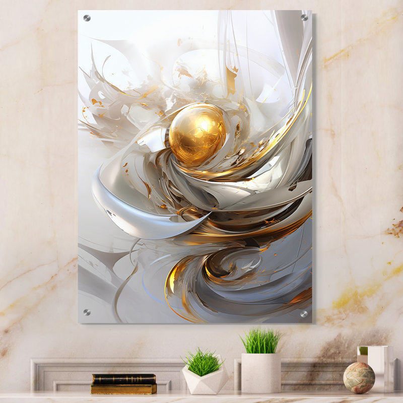 Elsmoriet - Fractals, art mural acrylique, H 20 po x l 12 po