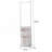2-Tier Laundry Hamper Sorter With Hanging Bar, Rolling Laundry Baskets With Wheels Removable, Stackable Laundry Cart Organizer And Storage For Small Space, Dorm, Closet, Bathroom