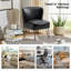 Euclid Faux Leather Chair With Metal Base-1712814005