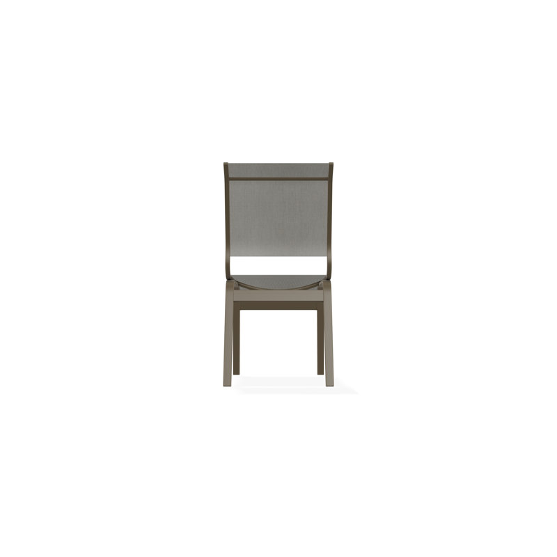 Aruba II Outdoor Dining Chair, Beachwood, Augustine Oyster