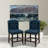 Upholstered Counter Stool with Solid Wood Frame-995802258
