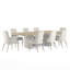 Chaise avec accoudoirs en tissu Shoal