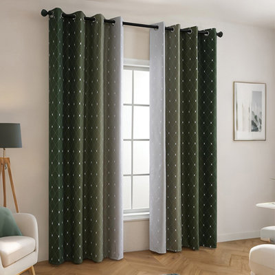 84 po x 52 po de hauteur, de rideaux occultants et isolants, convient à la chambre à coucher et au salon