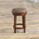 Hornbeck Swivel Upholstered Counter Stool with Solid Wood Frame