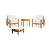 Outdoor 4 - Piece Teak Conversation Set