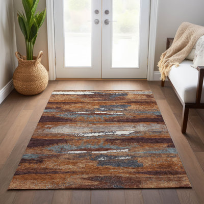 Aleighna Area Rug with Non-Slip Backing