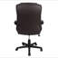 Fauteuil de direction ergonomique à dossier haut en similicuir brun Techni Mobile-48285187