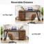 Syasia 59'' Computer Desk with 3 Drawers-754198670