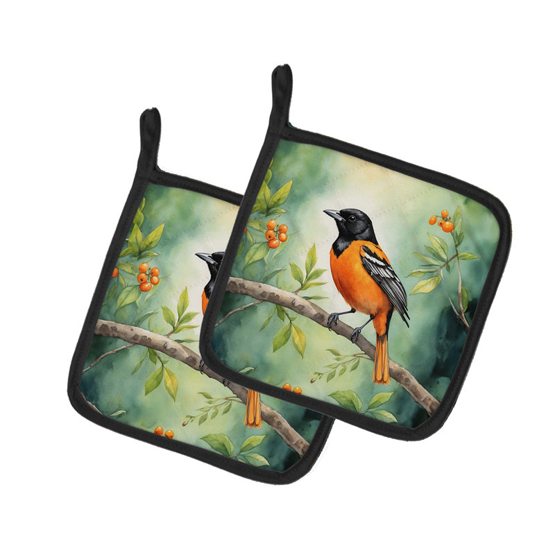 Maryland Baltimore Oriole paire de poignées