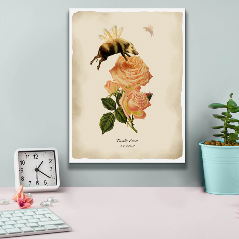 «Bumblesnoot» par Angela Tannehill, H 16 po x l 12 po x P 0,75 po
