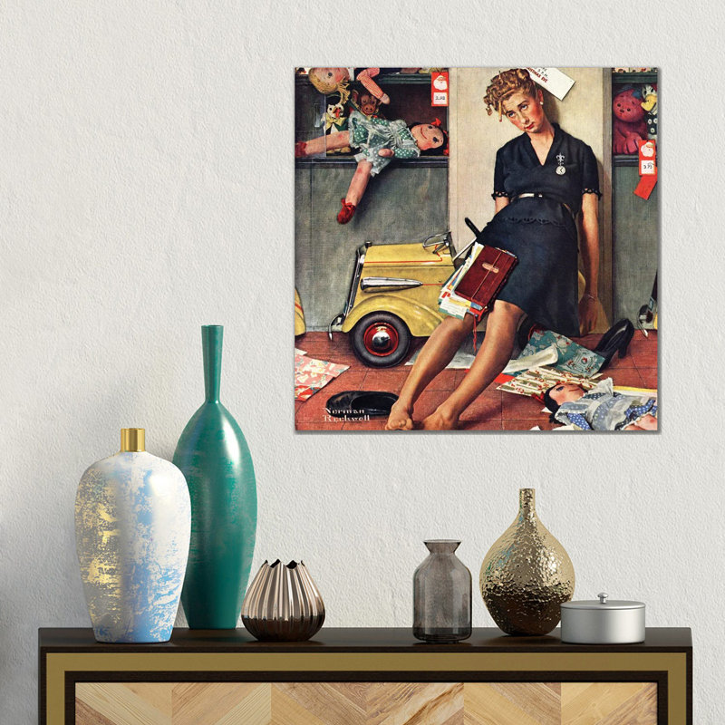 «Santa's Helper», reproduction d'art sur toile tendue, H 18 po x l 18 po, Toile tendue, Ne s’applique pas