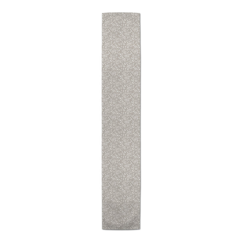 Chemin de table Danazia, P 16 po x L 72 po, Gris clair