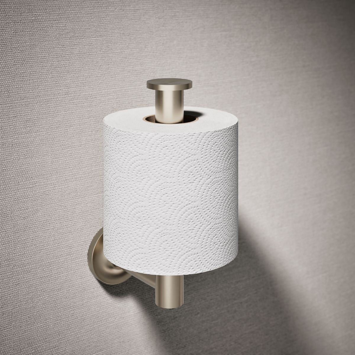Purist Vertical Toilet Paper Holder, Vibrant Brushed Bronze