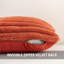 Ensemble de 2 housses de coussin en fausse fourrure de Noël 24 x 24 po, rouille