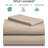 Luxclub 4 PC Light Khaki King Silky Soft Cooling Extra Deep Pocket Performance Sheet Set-123418307-134223520