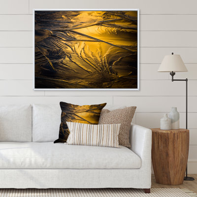 " Yellow And Gray Cold Ice "