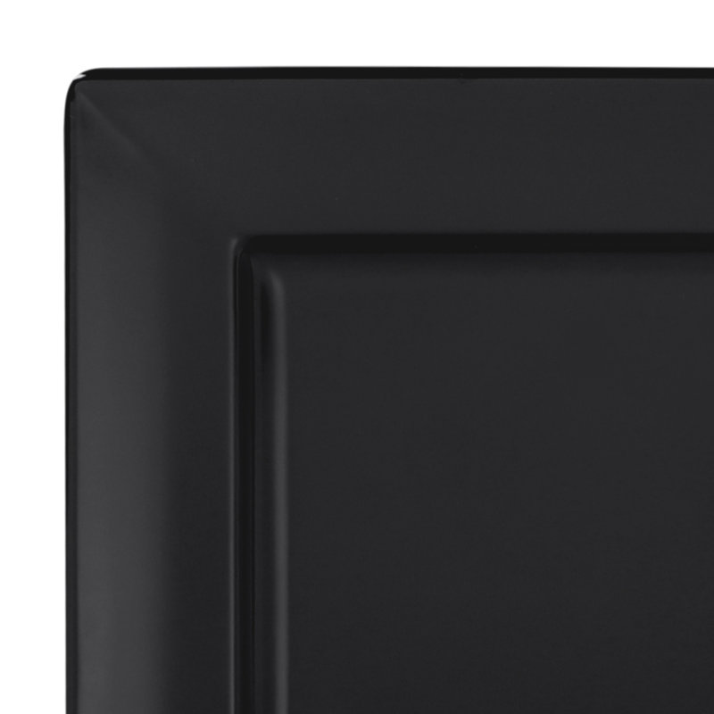 Elite Global Solutions Stratus Melamine Platter, Black, 0.88" H x 13.5" W x 8.5" D